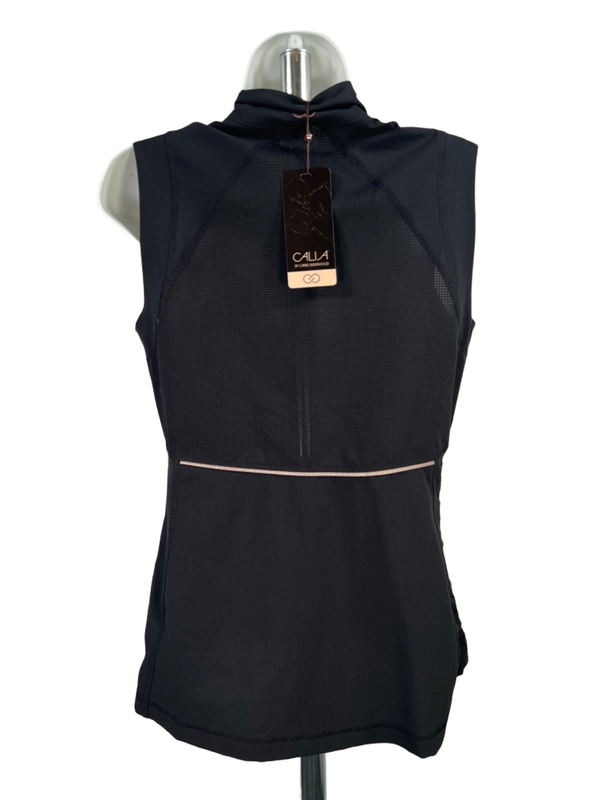 Calia Women's Black Caviar Journey Lightweight Breast Cancer Full Zip Vest - S image 2