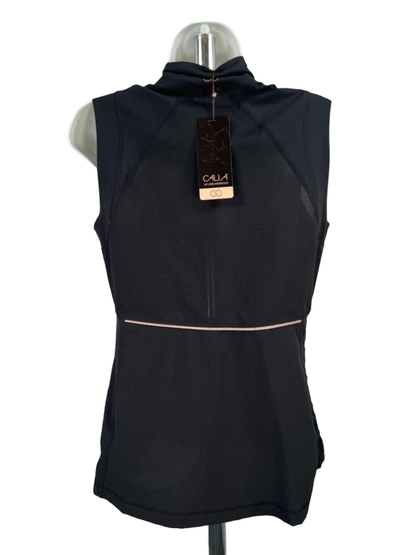 Calia Women's Black Caviar Journey Lightweight Breast Cancer Full Zip Vest - S image 2