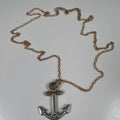 Brighton Women's Silver Two Tone Silver Plated Anchor Pendant 21in Necklace