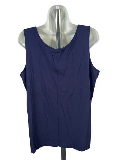 Chico's Women's Navy Blue Basic Sleeveless Shirt - 3/US XL image 2