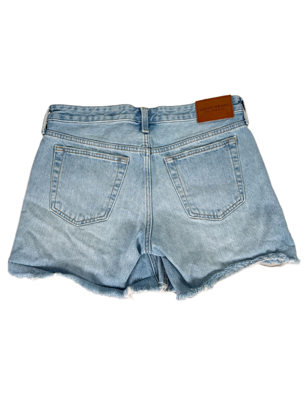 Lucky Brand Women's Light Wash Boyfriend Distressed Denim Jean Shorts - 6/28 image 2