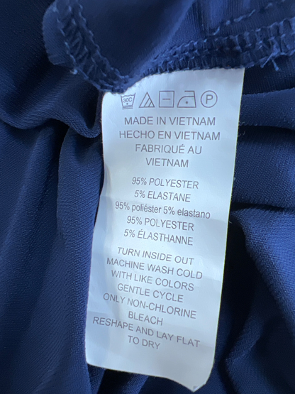 Michael Kors Women's Navy Blue Short Ribbed Sleeve T-Shirt - M image 4
