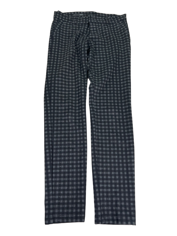 Kut From The Kloth Women's Black/Gray Checkered Plaid Skinny Pants - 6
