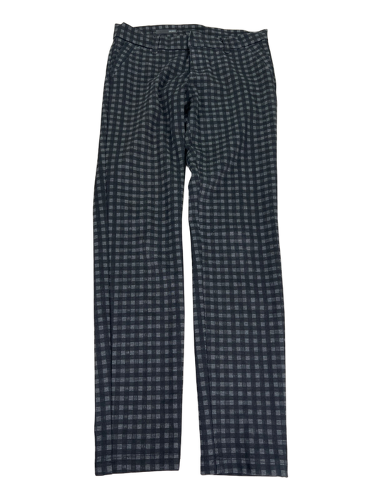 Kut From The Kloth Women's Black/Gray Checkered Plaid Skinny Pants - 6