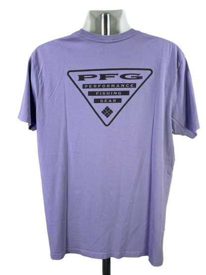 Columbia Men's Purple Short Sleeve PFG Cotton T-Shirt - XL image 2