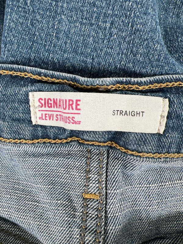 Levi Signature Men's Light Wash Straight Denim Jeans - 40x32 image 3