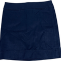 Talbots Women’s Blue Zip Up Knee Length A-Line Skirt - 8 Petite