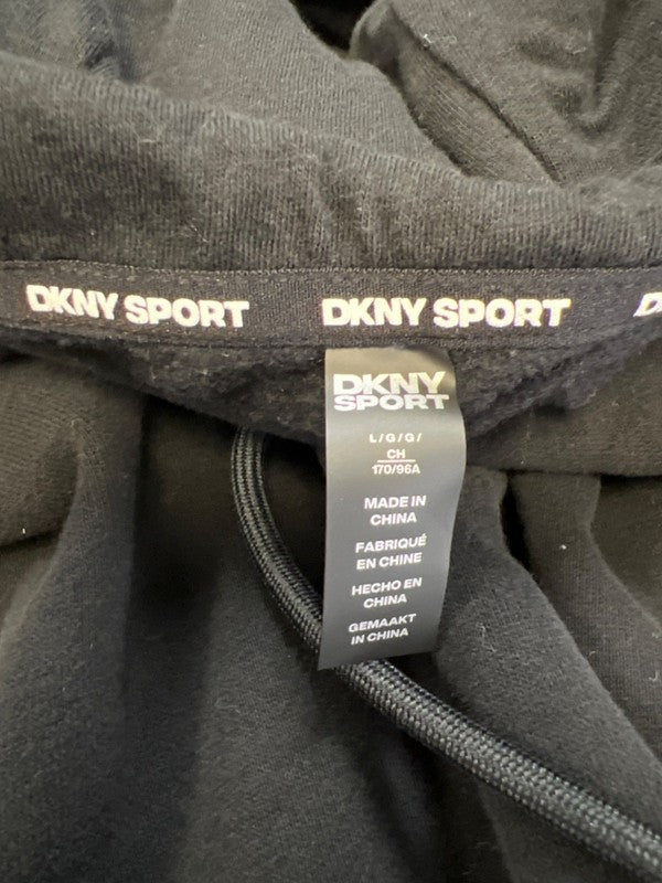 DKNY Sport Women's Black Rhinestone Sleeve Pullover Sweatshirt - L image 3