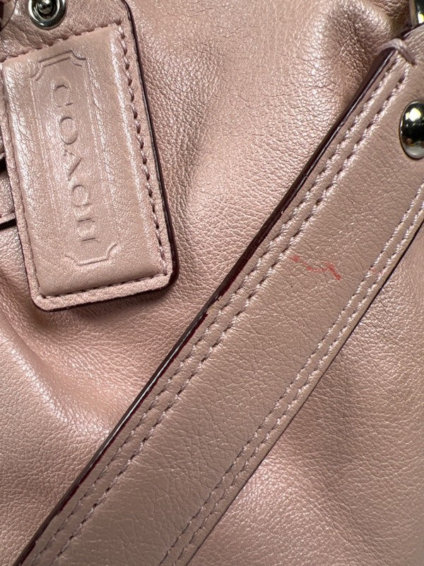 Coach Women's Pink Ashley Leather Carryall Shoulder Satchel Purse image 8