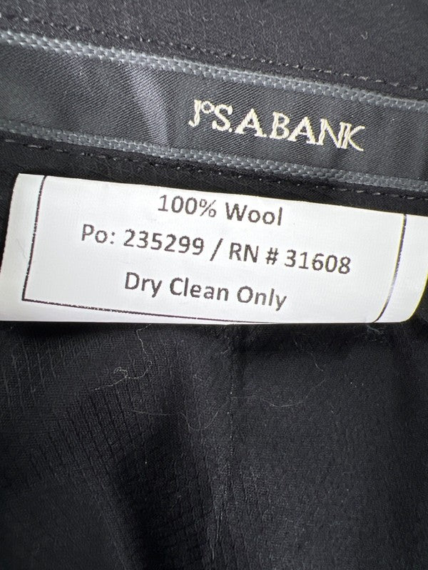 Jos A Bank Men's Gray 100% Wool Blazer Jacket And Dress Pants Set - 42R/36x32 image 8