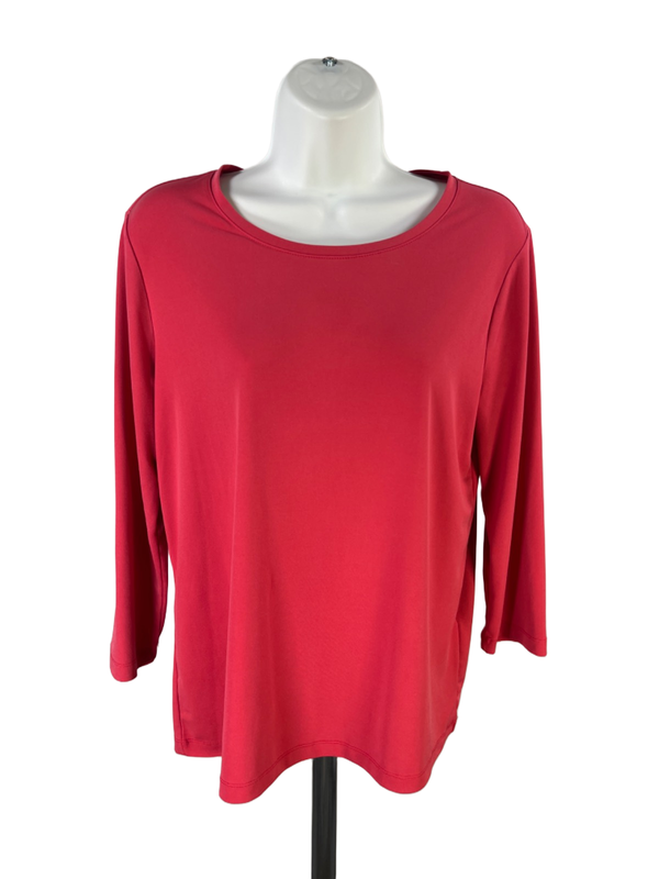 Chico's Women's Pink 3/4 Sleeve Shirt - 1/US M