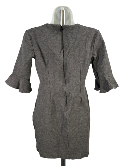 Banana Republic Women's Gray Ponte Flutter Sleeve Dress - 4 Petite image 2