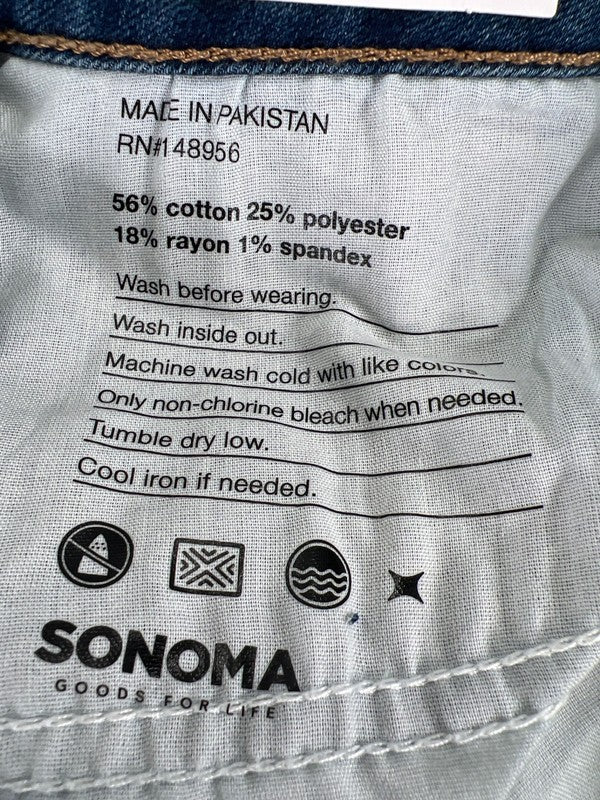 Sonoma Women's Medium Wash Curvy Straight Everyday Jeans - 14 image 4
