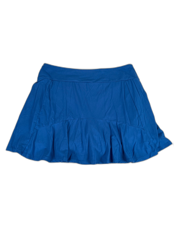 J.Jill Fit Women's Blue Pull On Stretch Flounce Hem Lined Athletic Skort - M image 2