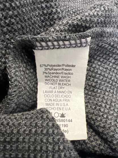 Final Touch Women's Gray Waffle Knit Pull On Midi Skirt - L image 4