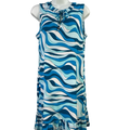 Michael Kors Women's Blue Sleeveless Shift Dress - M