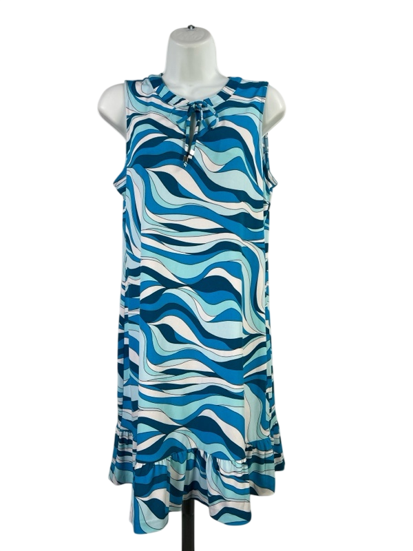 Michael Kors Women's Blue Sleeveless Shift Dress - M