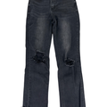 Vervet Women's Black Hampton High Rise Crop Straight Jeans - 27