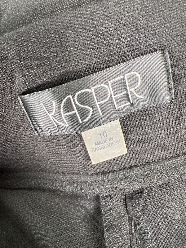 Kasper Women's Black Pull On Straight Leg Pants - 10 image 3