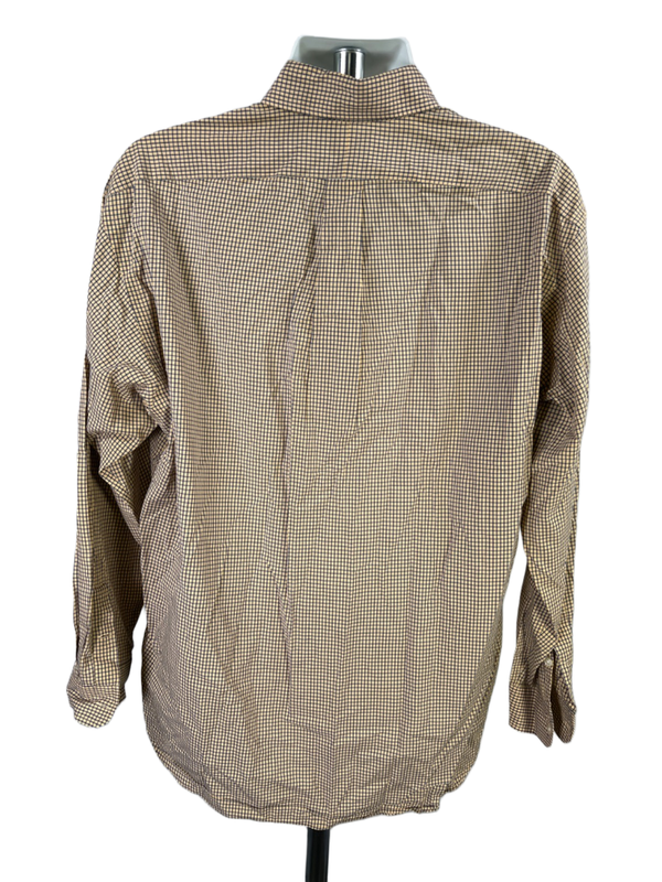 Ralph Lauren Men's Yellow/Blue Plaid Blake Long Sleeve Button Up Shirt - L image 2