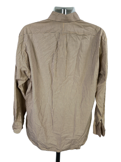 Ralph Lauren Men's Yellow/Blue Plaid Blake Long Sleeve Button Up Shirt - L image 2