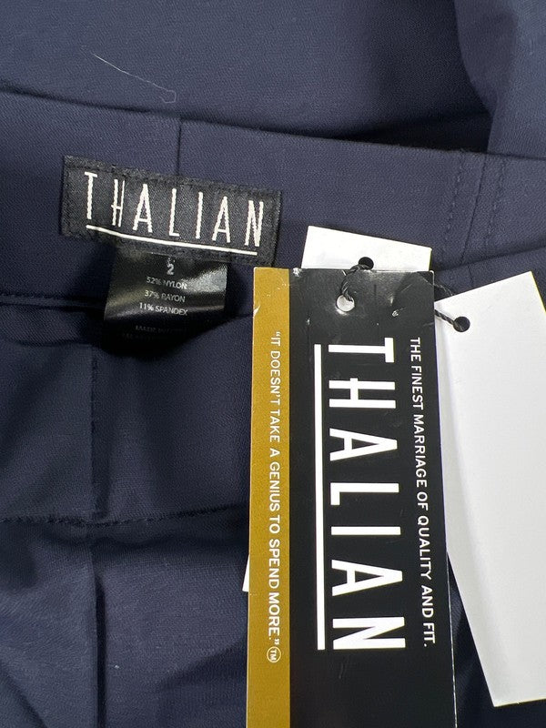 Thalian Women’s Navy Blue Stretch Pull On Slim Leg Pants - 2 image 3