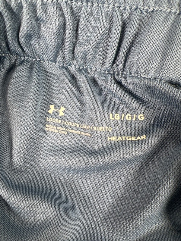 Under Armour Women's Blue/White Loose Fit Athletic Shorts - L image 3