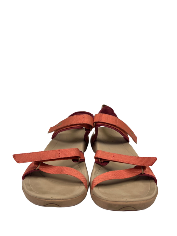 Teva Women's Tan/Orange Verra Slingback Strappy Hiking Sandals - 9 image 2