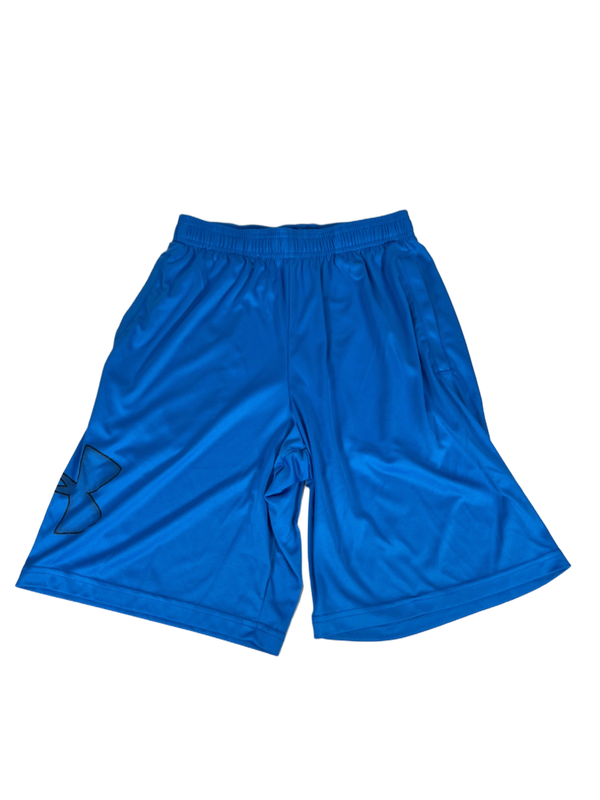 Under Armour Men's Blue Logo Loose Pull On Athletic Shorts - S