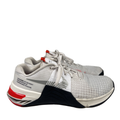 Nike Women's White/Red Metcon 8 Lace Up Athletic Sneakers - 7.5