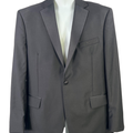 Jos A Bank Signature Men's Black Long Sleeve Traditional Fit Blazer Jacket - 42