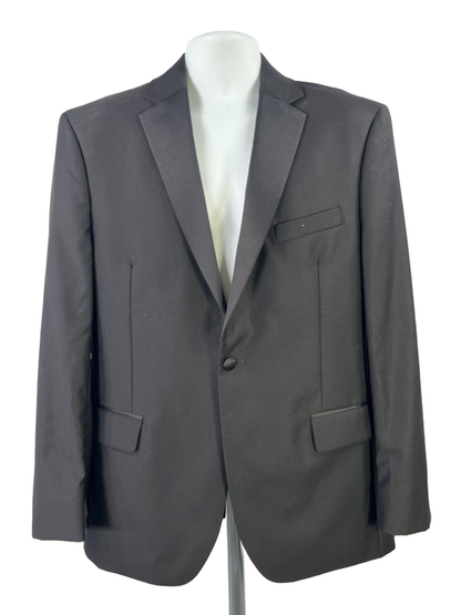 Jos A Bank Signature Men's Black Long Sleeve Traditional Fit Blazer Jacket - 42