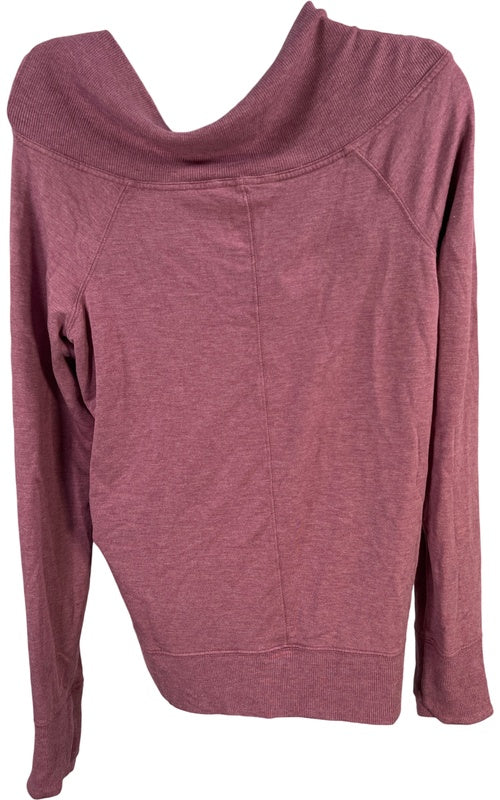 Athleta Women’s Pink Off The Shoulder Studio Barre Sweatshirt - S image 3