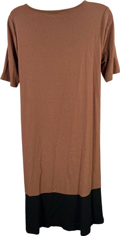 J.Jill Wearever Collection Women’s Brown Short Sleeve Shirt Dress - S image 2