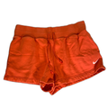 Nike Women's Orange Pheonix Fleece Lined Mid Rise Shorts - XL