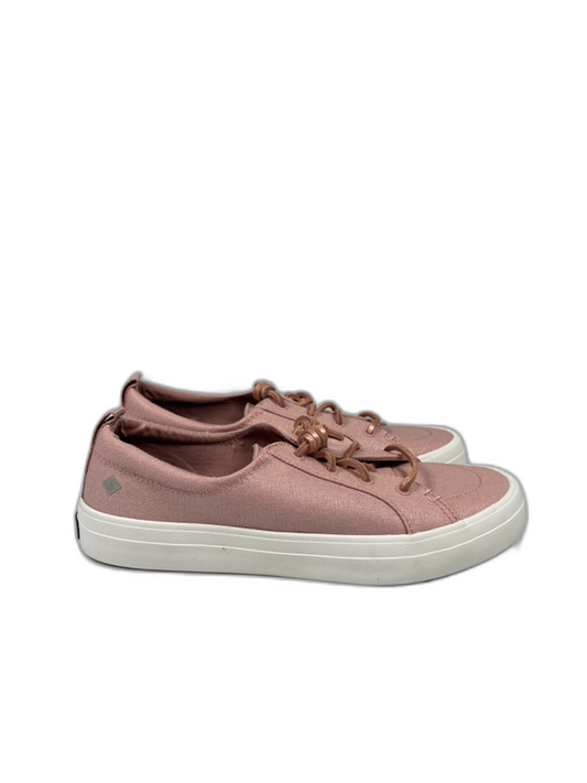 Sperry Women's Pink Metallic Canvas Crest Vibe Sneakers  - 8.5W