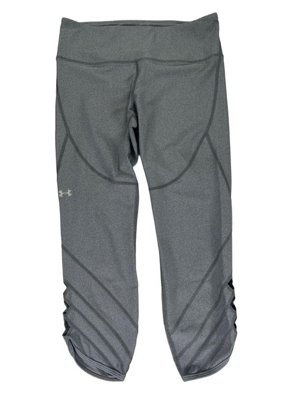 Under Armour Women's Gray Heatgear Compression Pull On Ankle Leggings - L