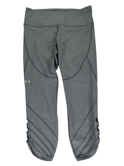 Under Armour Women's Gray Heatgear Compression Pull On Ankle Leggings - L