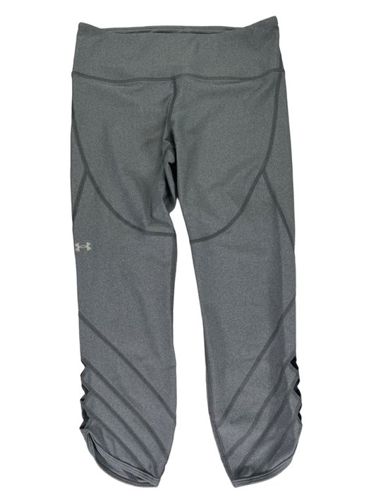 Under Armour Women's Gray Heatgear Compression Pull On Ankle Leggings - L