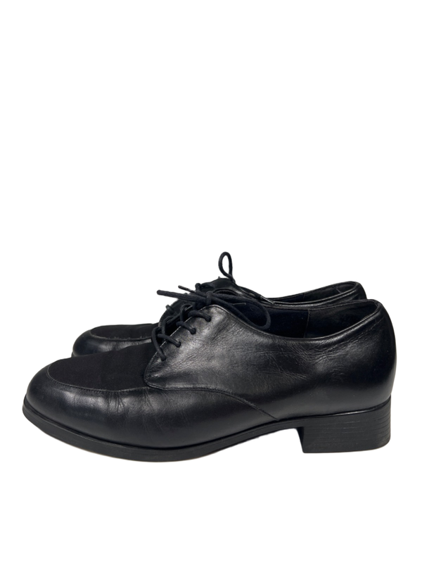Munro American Women's Black Leather Lace Up Oxford Shoes - 7.5 image 5