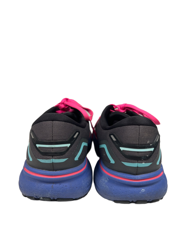 Brooks Women's Gray/Pink Ghost 15 Lace Up Running Shoes - 8.5 image 4