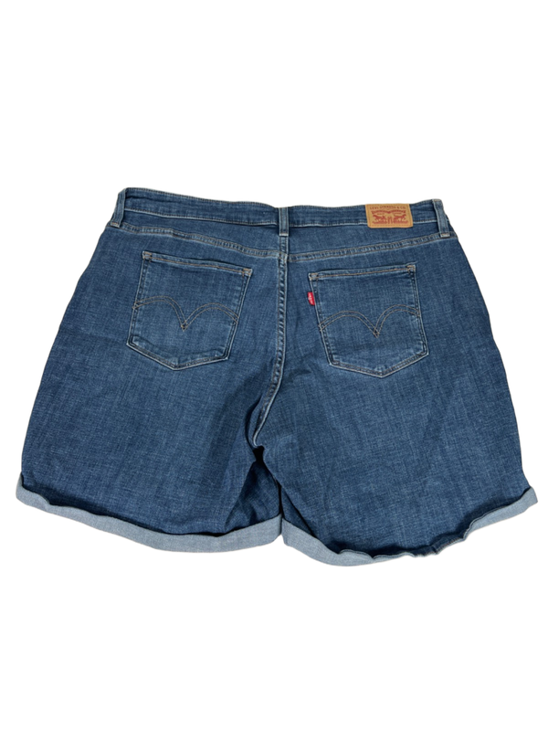Levi's Women's Medium Wash Classic Distressed Denim Shorts - 16W Plus image 2