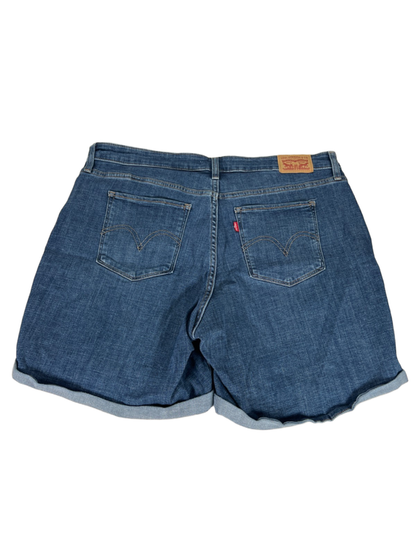 Levi's Women's Medium Wash Classic Distressed Denim Shorts - 16W Plus image 2