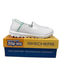 Skechers Women's White Go Walk Travel Fiji Slip On Walking Shoes - 8.5