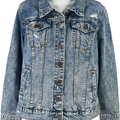 Kut From The Kloth Women’s Light Wash Distressed Jean Jacket - S
