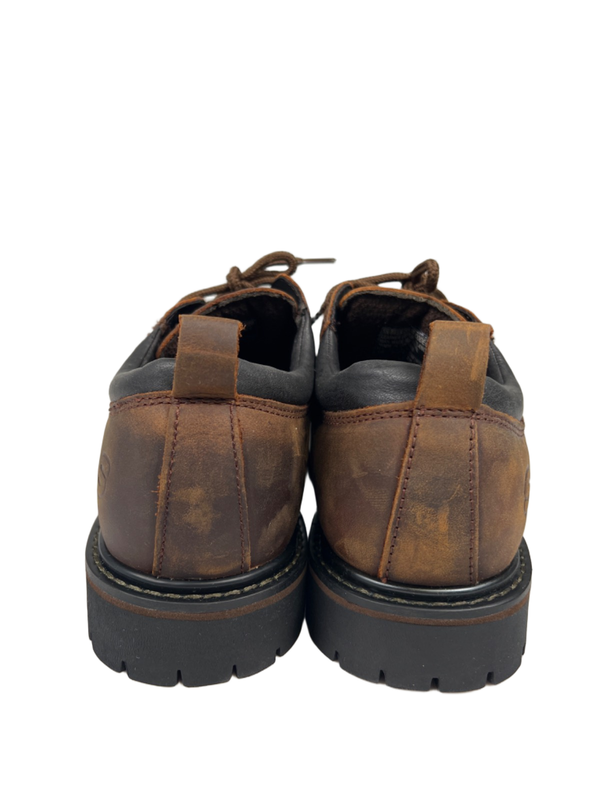 Skechers Men's Brown Leather Tom Cats Lace Up Utility Shoes - 10 image 4