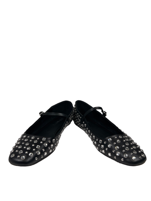 Steve Madden Women's Black Maple Rhinestone Mary Jane Ballet Flats - 8 image 6