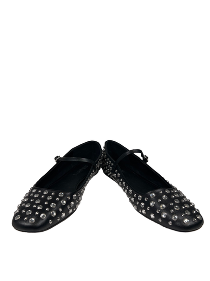 Steve Madden Women's Black Maple Rhinestone Mary Jane Ballet Flats - 8 image 6