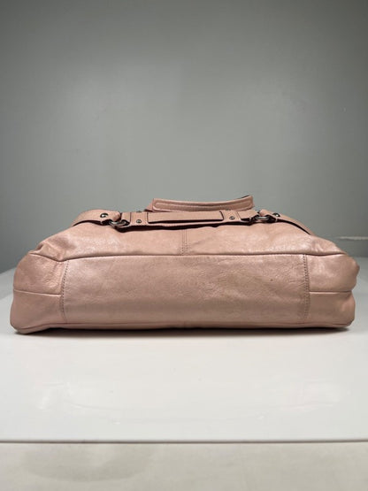 Coach Women's Pink Ashley Leather Carryall Shoulder Satchel Purse image 5