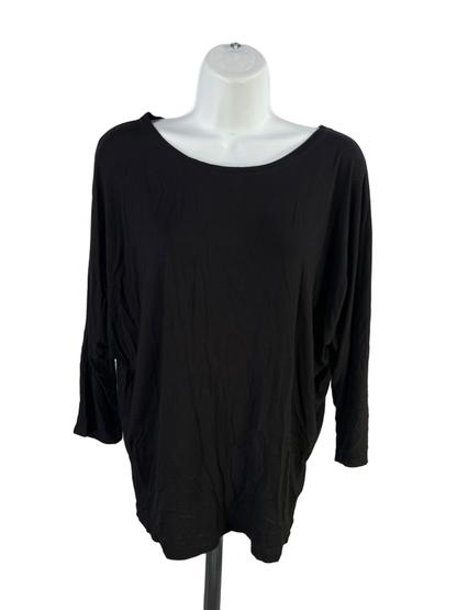 Tahari Women's Black 3/4 Dolman Sleeve Shirt - L